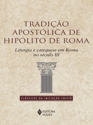 cover image of Tradição apostólica de Hipólito de Roma